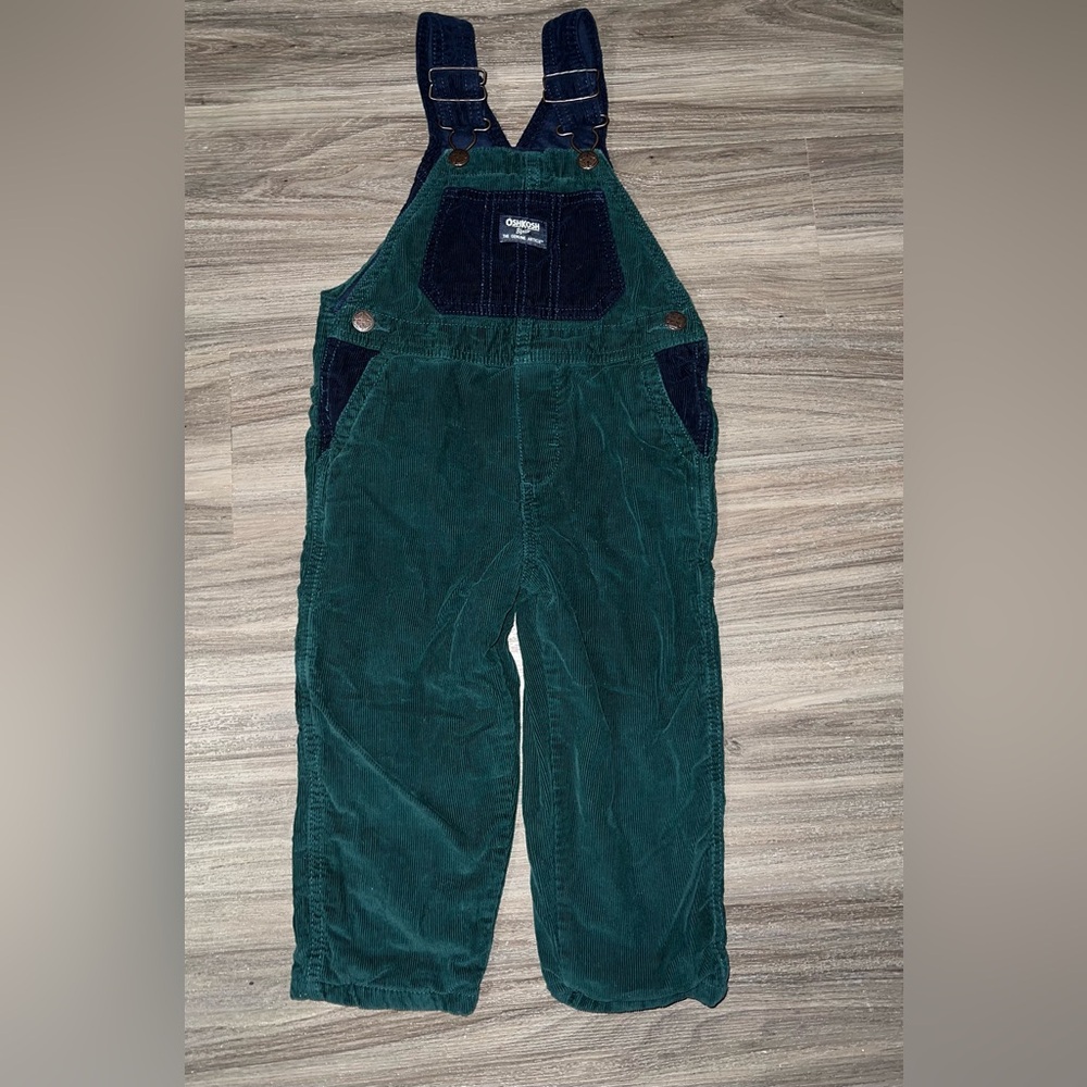 OshKosh B'gosh Teal and Navy Corduroy Overalls